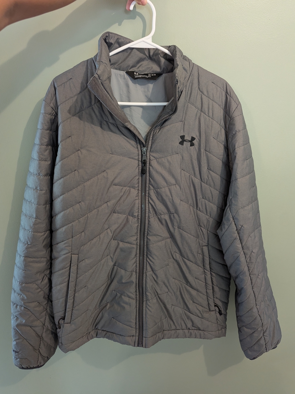Under Armour Men’s Gray Quilted Packable Jacket Medium